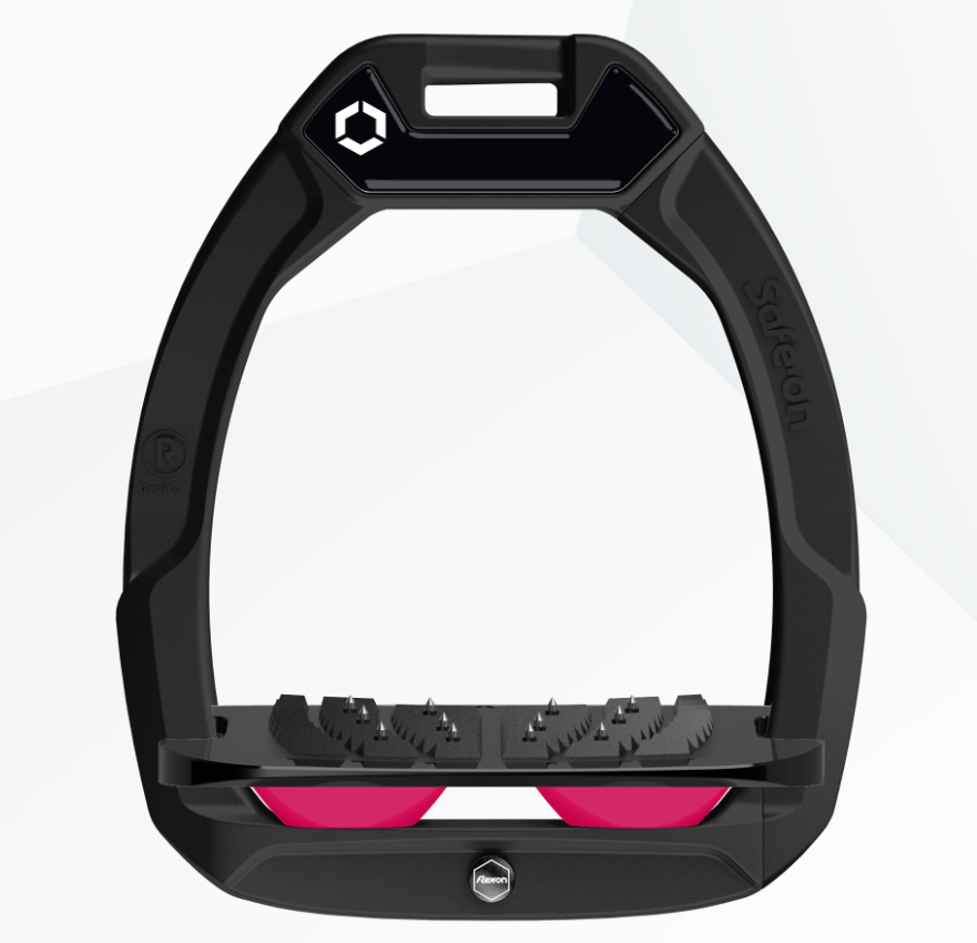 Étriers Flex-On Safe-On inclinés Ultra Grip - Noir/Noir/Rose