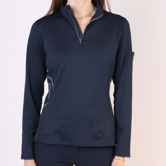 Montar Gudrun Brok Logo Polo #colour_dark-navy