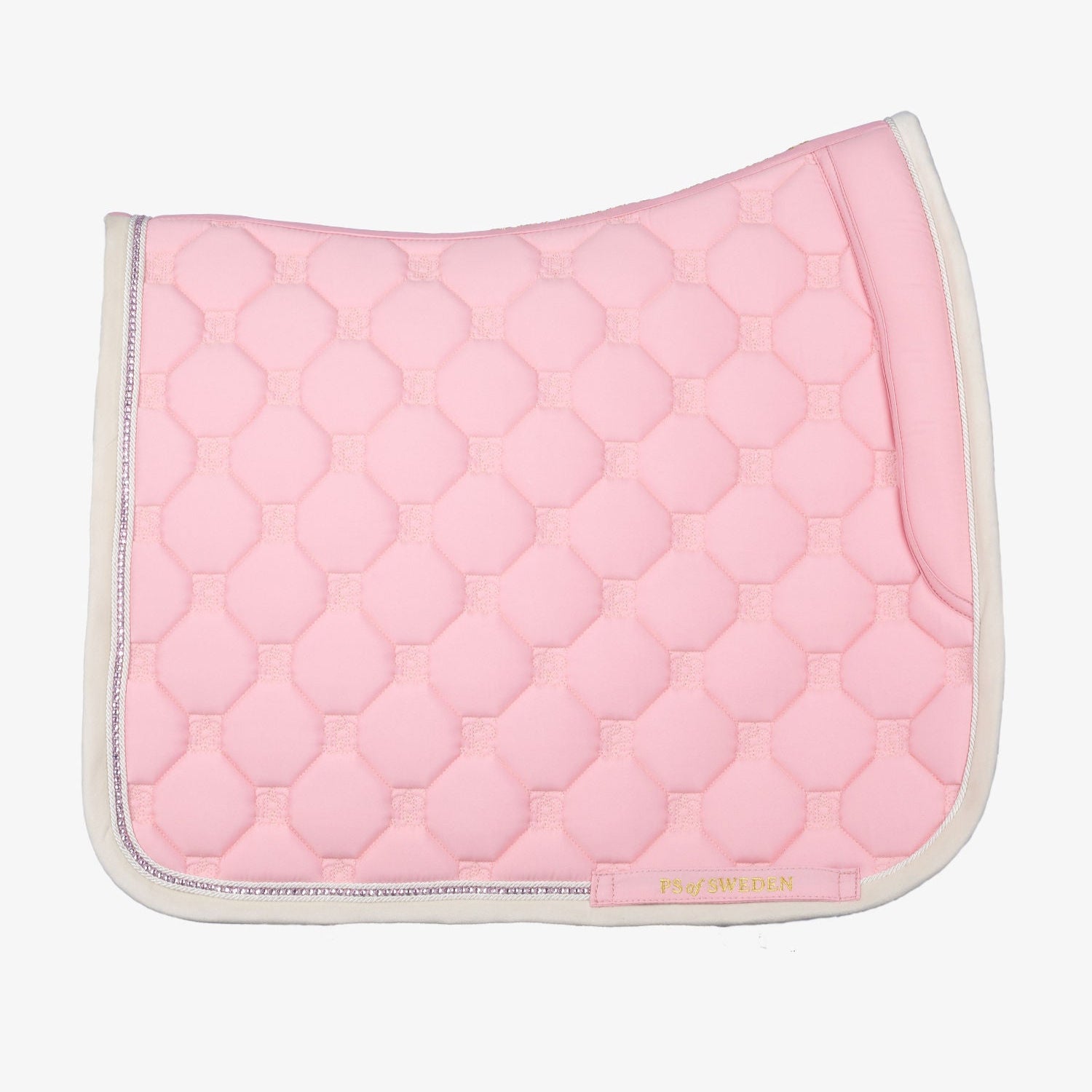PS of Sweden Vintage Monogram Dressage Saddle Pad #colour_hortensia-pink