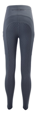 Woof Wear Ladies Winter Full Seat Riding Tights #colour_slate