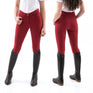 Whitaker Sawley Kids Breeches #colour_crimson