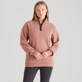 Women's Brancaster 1/4 Zip Top - Dusky Pink