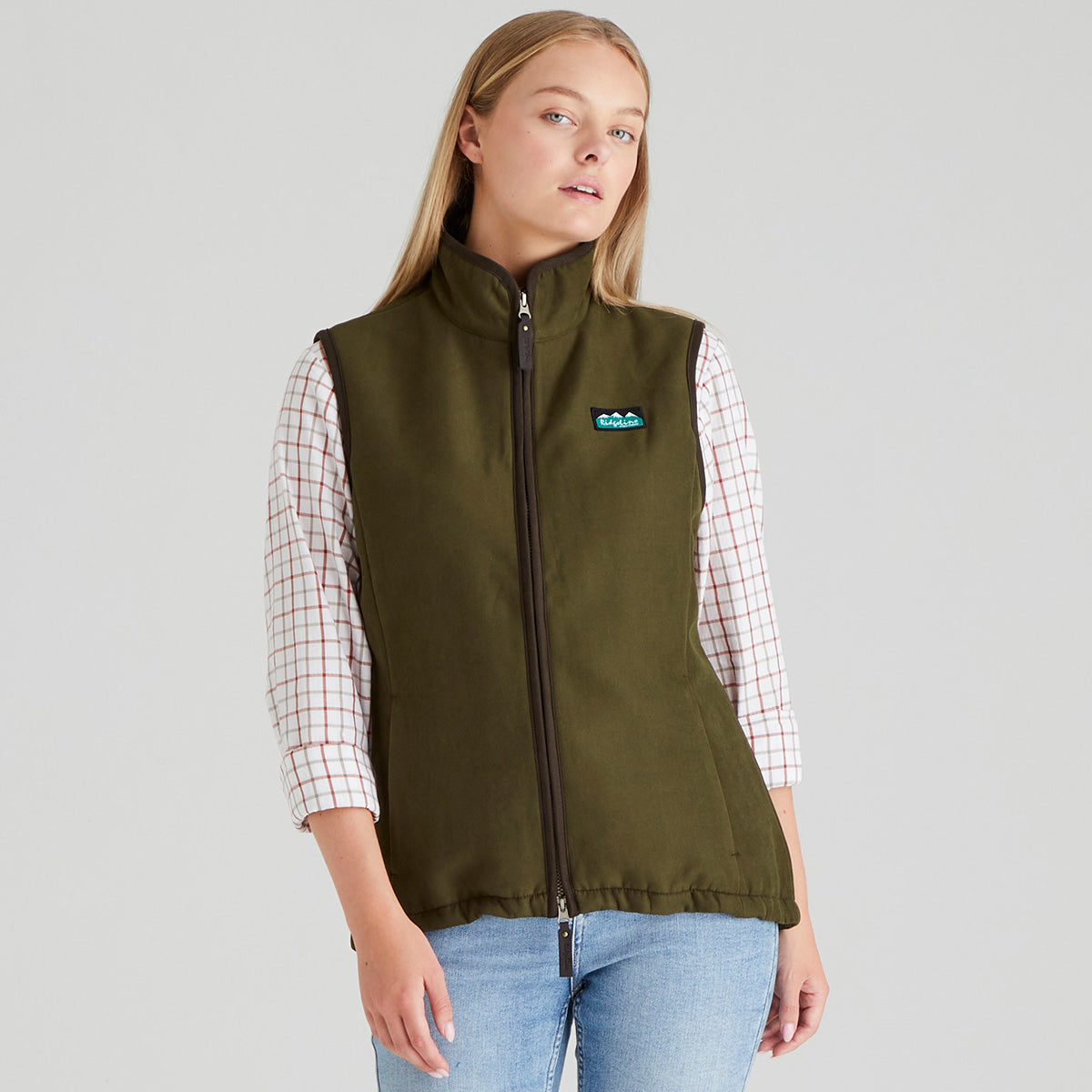 Ridgeline Womens Monarch Gilet #colour_moody-teak