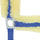 Equitheme Mouton Synthetique Headcollar With Synthetic Sheepskin #colour_blue
