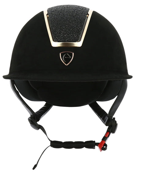 Equitheme Glint Helmet Lame #colour_black-gold