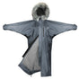 EQUIDRY Women's Thick Fleece Evolution Faux Fur Hood #colour_grey-grey