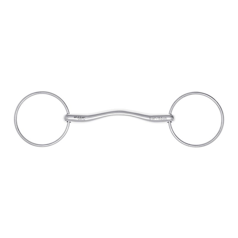 Stubben 2429 Fine Line Mullen Mouth Stainless Steel Snaffle