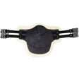 Stubben Equi-Soft® Belly Stud Girth with Cover - Black  #colour_lambskin-ecru-white