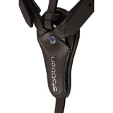 Stubben Pro-Jump Breastplate Open Martingale Fork #colour_black