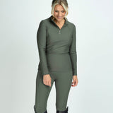 Mochara Recycled Technical Leggings #colour_khaki