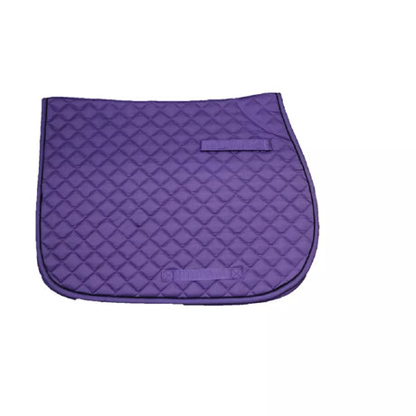 Mackey Equisential Cotton Saddlecloth #colour_purple-navy