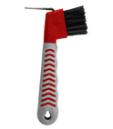 Waldhausen Grippy Hoof Pick Brush #colour_red-grey