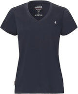 Musto Women's Original V Neck Short Sleeved T-Shirt #colour_navy