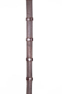 Henry James Calfskin Supergrip Reins With Stoppers #colour_havana-brown