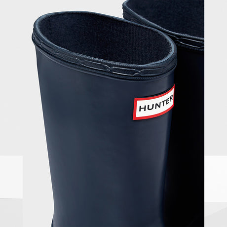 Hunter Original Kids First Classic Wellington Boots #colour_navy