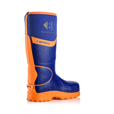 Buckbootz BBZ8000 High Visibility Neoprene/Rubber Safety Wellington Boot