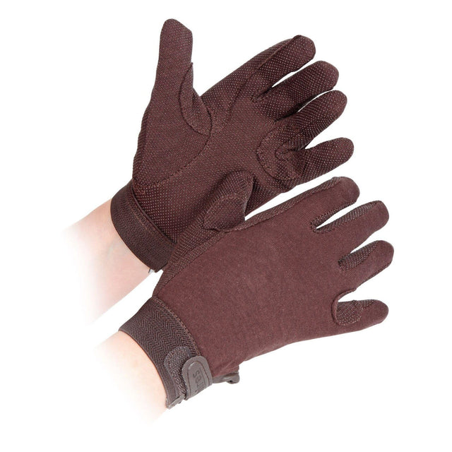 Shires Aubrion Adults Newbury Gloves #colour_brown