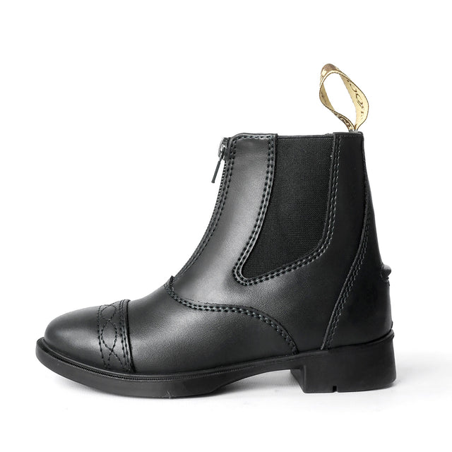 Brogini Tivoli Piccino Yr Paddock Kids Boots #colour_black