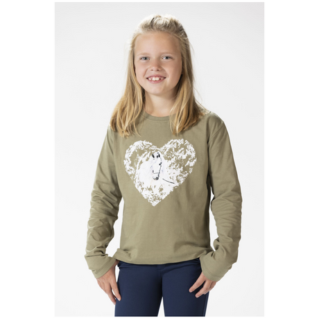 HKM Horse Spirit Long-sleeve Shirt #colour_grey-green