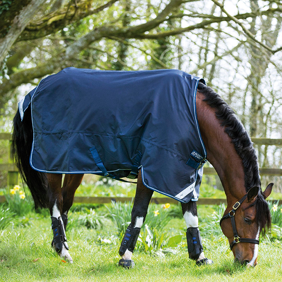 Horseware Ireland Amigo Bravo 12 Original 0g Lite Turnout Rug #colour_navy-navy-white