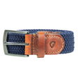 Hy Equestrian Woven Elastic Belt #colour_tan-navy