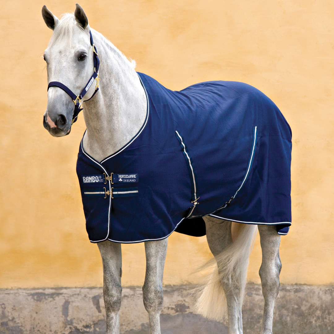 Horseware Ireland Rambo Stable Sheet #colour_navy-white