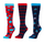 Dublin 3 Pack Socks Adults #colour_coral-spots
