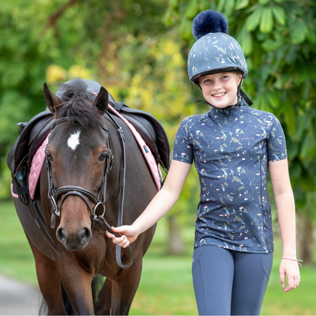 Shires Aubrion Maids Revive Short Sleeve Base Layer #colour_peony