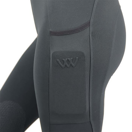 Woof Wear Ladies Knee Patch Riding Tights #colour_slate