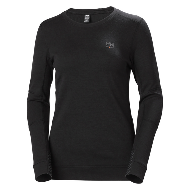 Helly Hansen Workwear Womens HH Lifa Merino Crewneck #colour_black