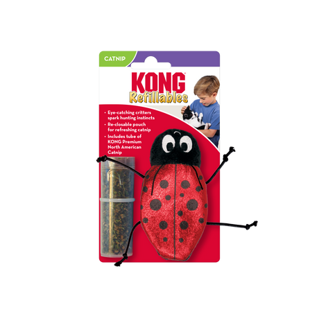 Kong Cat Refillables Ladybug
