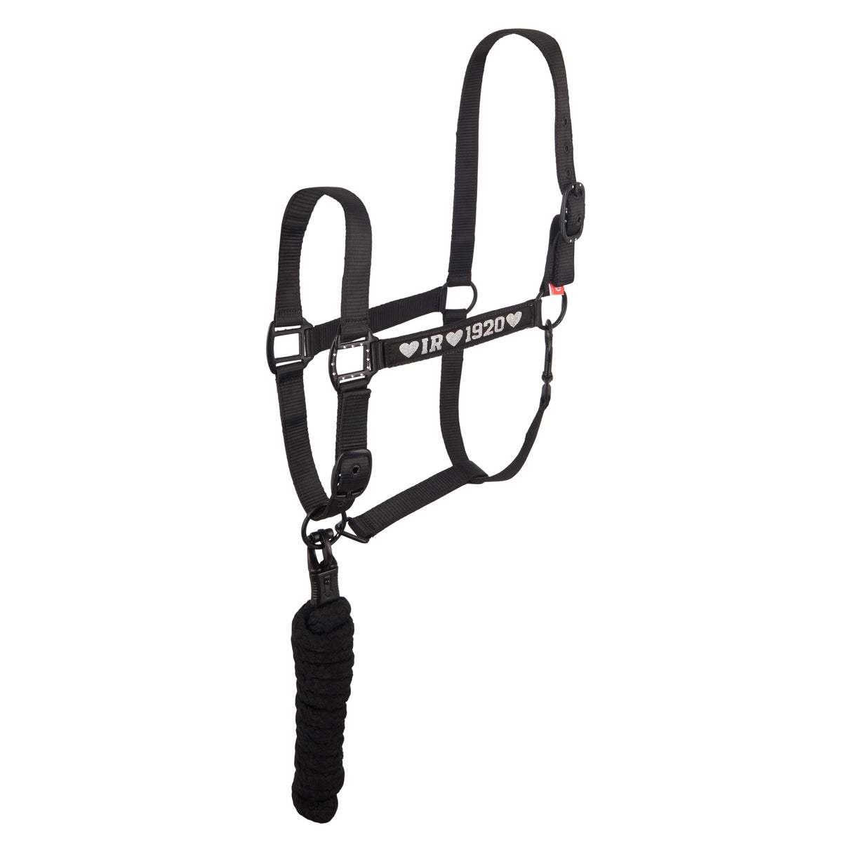 Imperial Riding SH Spring Vibes Headcollar And Rope #colour_black