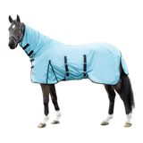 HKM Aqua Fly Rug With Neck #colour_aqua