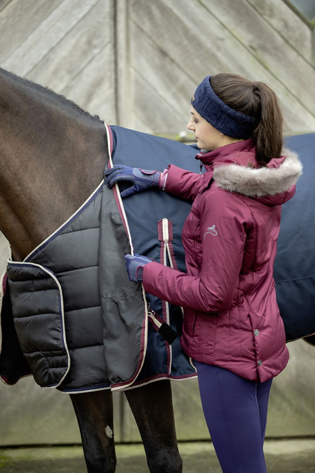 HKM Kombi Turnout Rug #colour_deep-blue