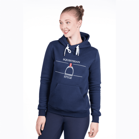 HKM Equine Sports Style Hoody #colour_deep-blue