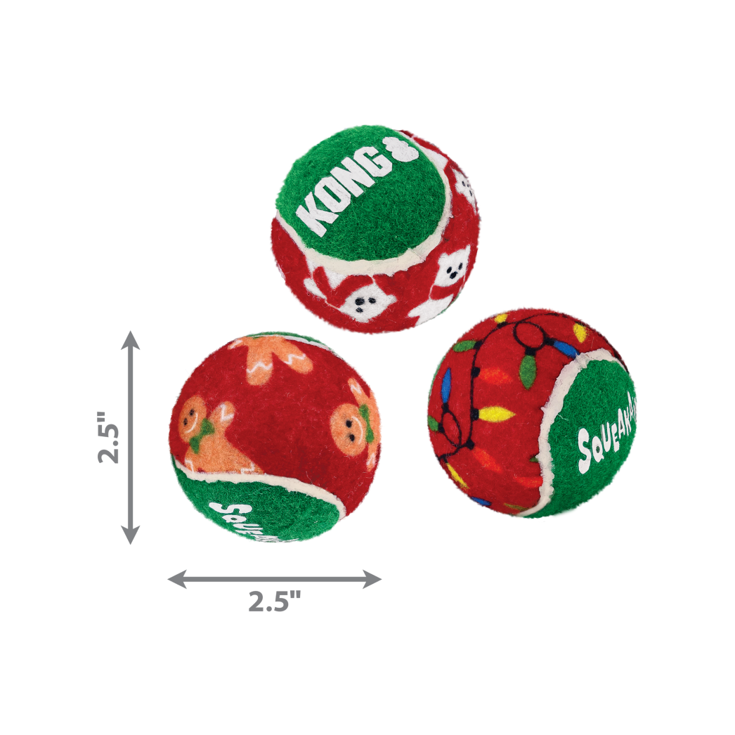 KONG Holiday Squeakair Balls #size_m