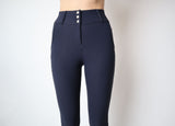 Montar Brielle Extra High Waisted Crystal Full Grip Breeches #colour_navy