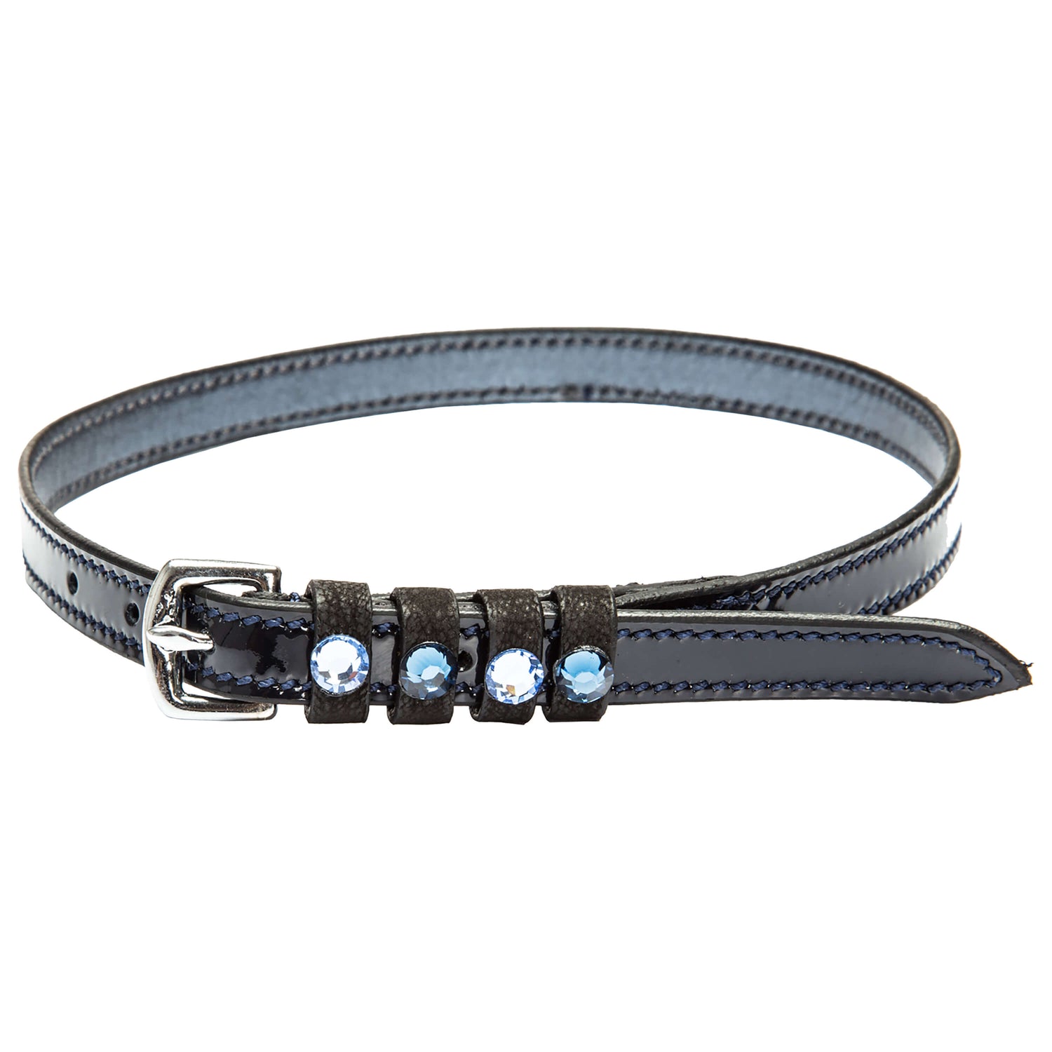 Imperial Riding Leather Pardouz Spur Straps #colour_navy-metal